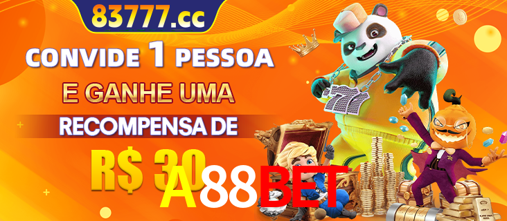 Banner institucional da A88BET sobre parceria de marcas e criação de uma marca de excelência, apresentando os mascotes de jogos populares como o Fortune Tiger.