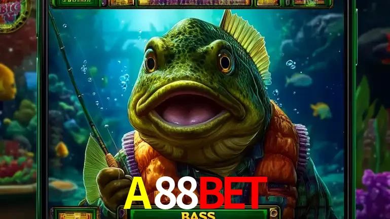 Personagem de peixe pescador do popular jogo de slot com tema de pescaria, uma das emocionantes opções de caça-níqueis para jogar e ganhar no cassino A88BET.